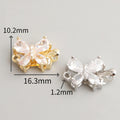 CZ Clasp Set for Single & Double Strand-4pcs