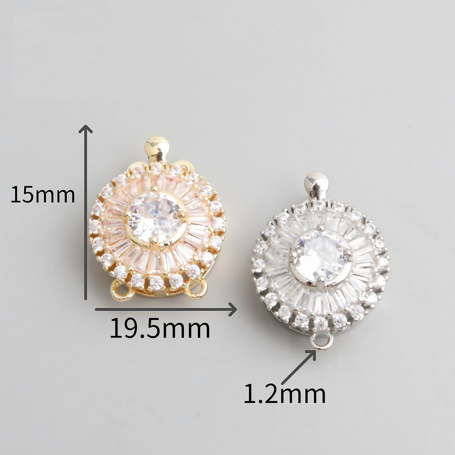 CZ Clasp Set for Single & Double Strand