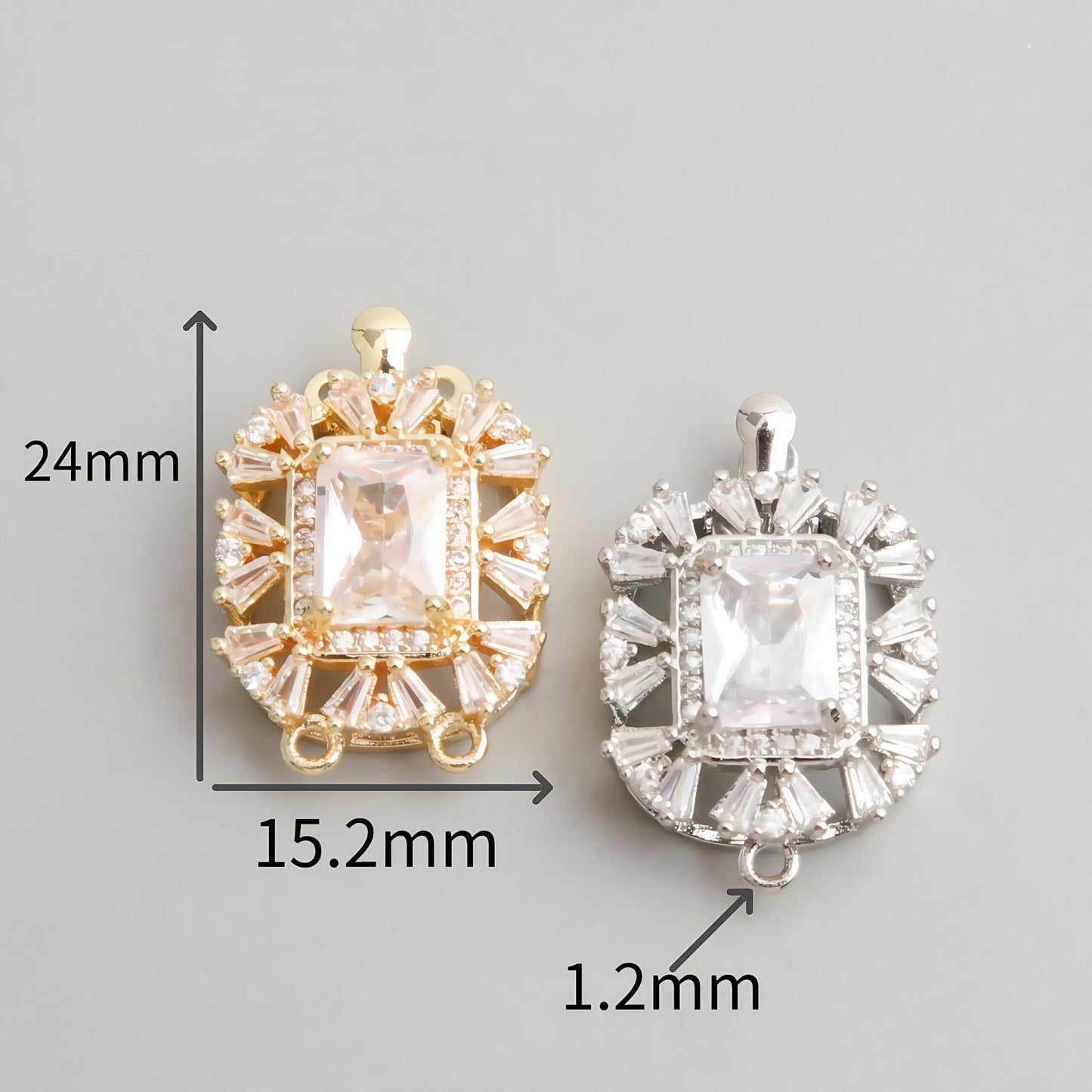 CZ Clasp Set for Single & Double Strand