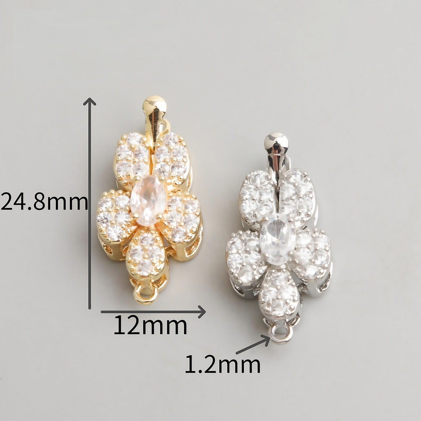CZ Clasp Set for Single & Double Strand