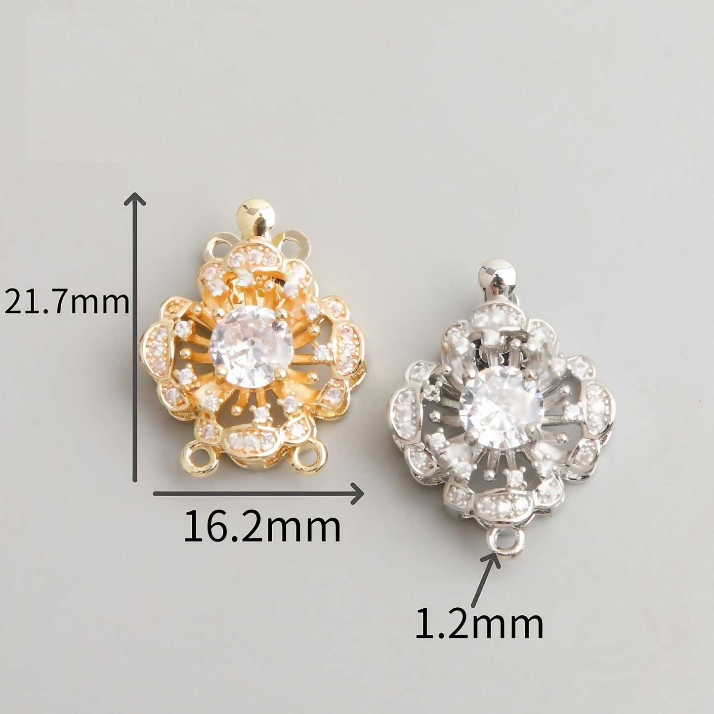 CZ Clasp Set for Single & Double Strand