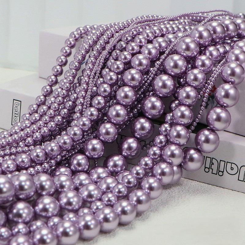 40cm Crystal Round Pearls, Full-Drilled Beads, 2-14mm, Swarovski Color