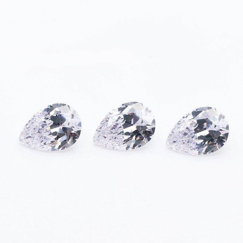 5A Pear Shape Loose CZ Stone - Bulk