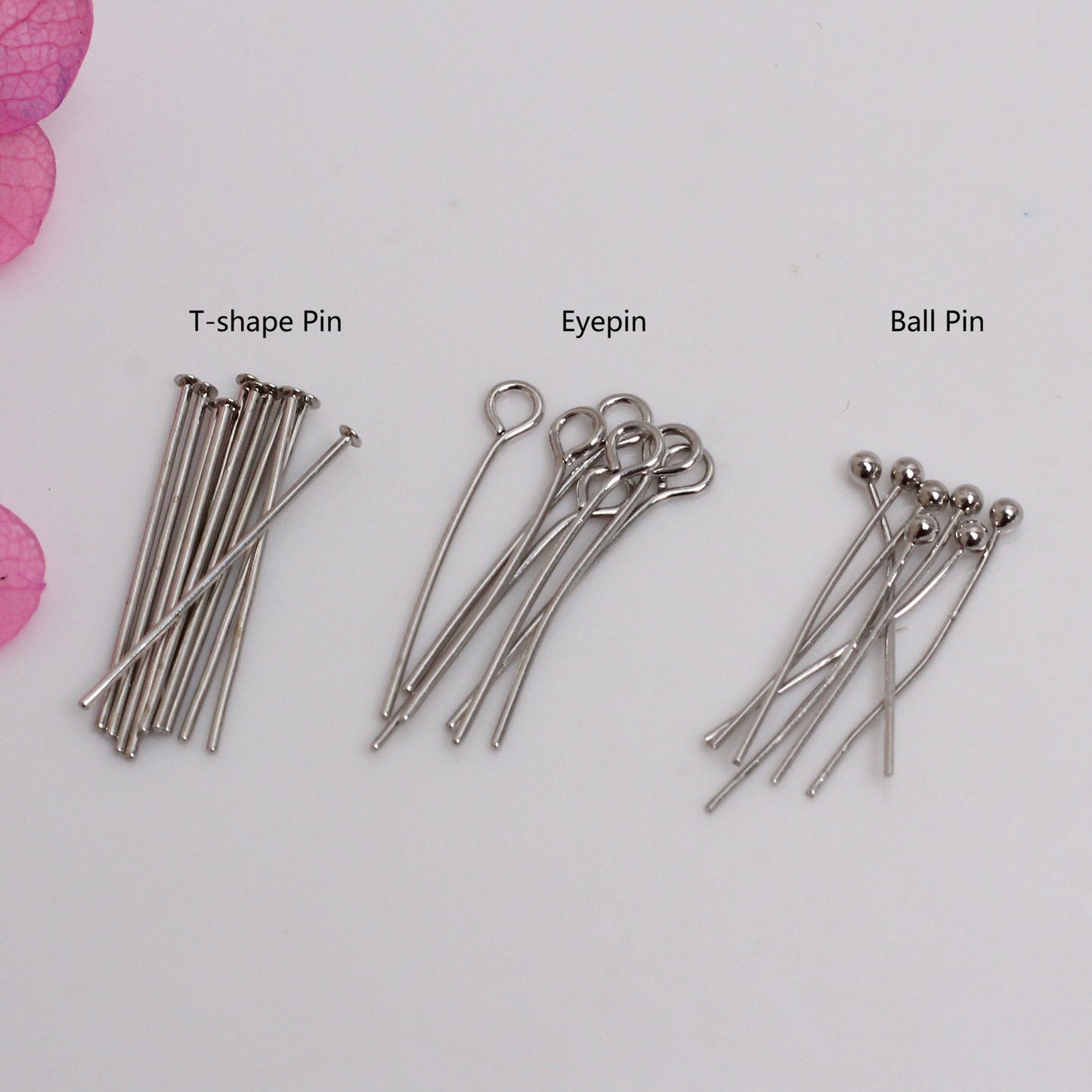 100pcs Ball/T-shape/Eyepin Point Headpins/Needle